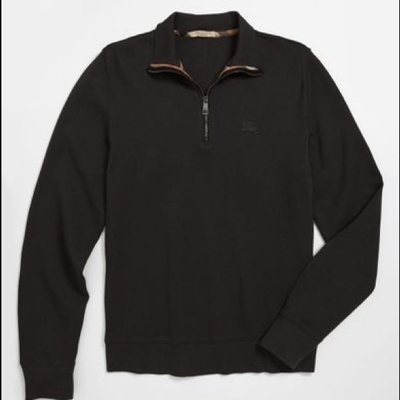 Burberry Other - Blueberry Brit half zip pullover black authentic.