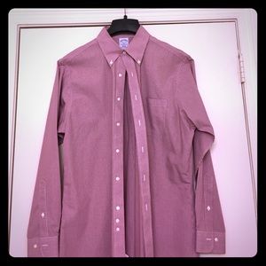 Men's Brooks Brothers red button down dress shirt