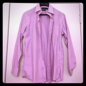 Men's Ralph Lauren Pink/black dress shirt