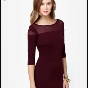 BB Dakota Burgundy dress