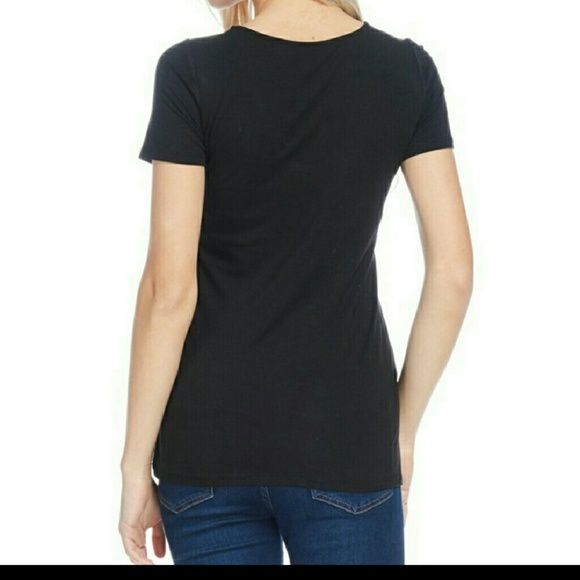 Crisscross Scoop Neck Top - Picture 2 of 3