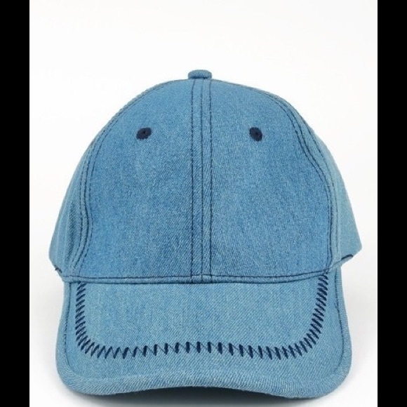 Stitch baseball cap denim jean light blue - Picture 3 of 5