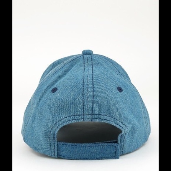 Stitch baseball cap denim jean light blue - Picture 4 of 5