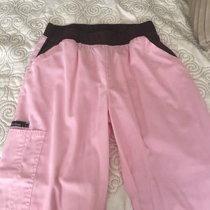 Pink scrub pants