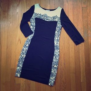 H&M Black and White Dress, EUR Size M