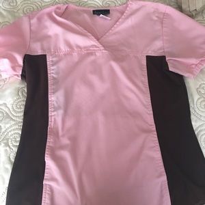 Pink scrub top
