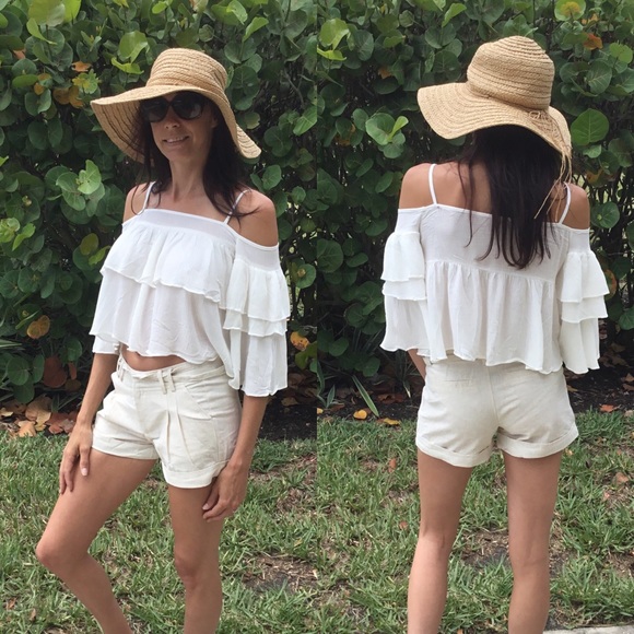 Ruffled Off the Shoulder Top - Picture 2 of 4