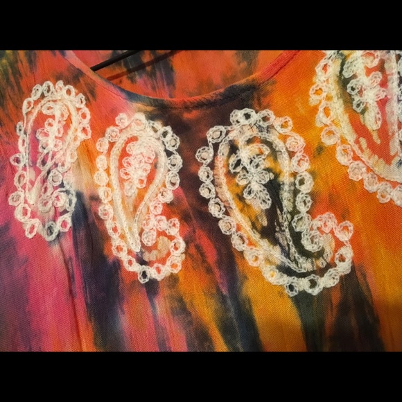 Dresses & Skirts - Full skirt tie dye sundress. NWOT SIZE MED/LG cute