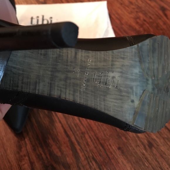 Tibi heeled ankle booties black and blush pink - Picture 4 of 6