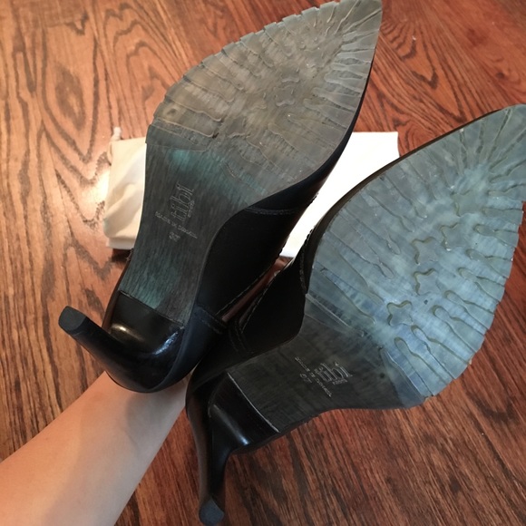 Tibi heeled ankle booties black and blush pink - Picture 6 of 6