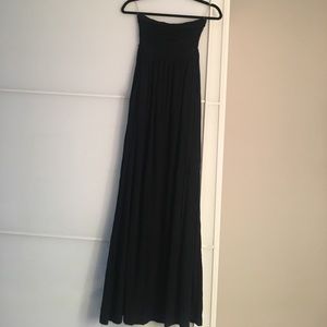 Strapless maxi