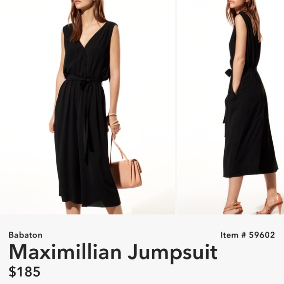 aritzia maximillian jumpsuit