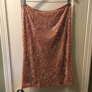 Blush/Ballet Pink Tracy Reese Beaded Skirt