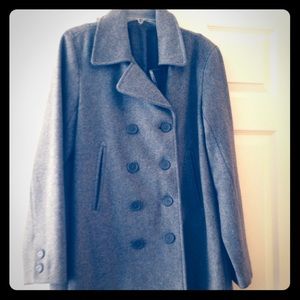 Grey pea coat