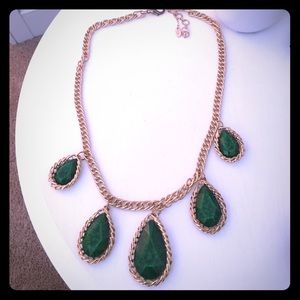 Amrita Singh emerald green and gold necklace