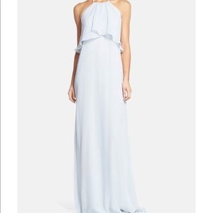 Nouvelle Amsale 'Cait' Chiffon Halter Gown Sz. S