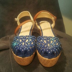 Blue sandals