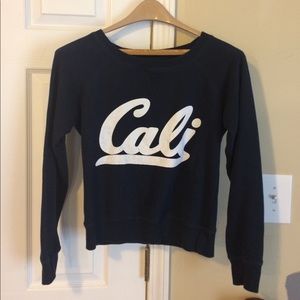 Green Sleeved Brand CALI Sweatshirt