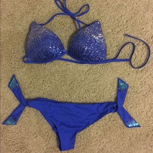 Calzedonia Unique Blue sequin bikini