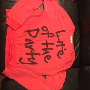 Long sleeve life of the party shirt