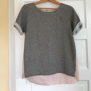 Light gray short sleeve top