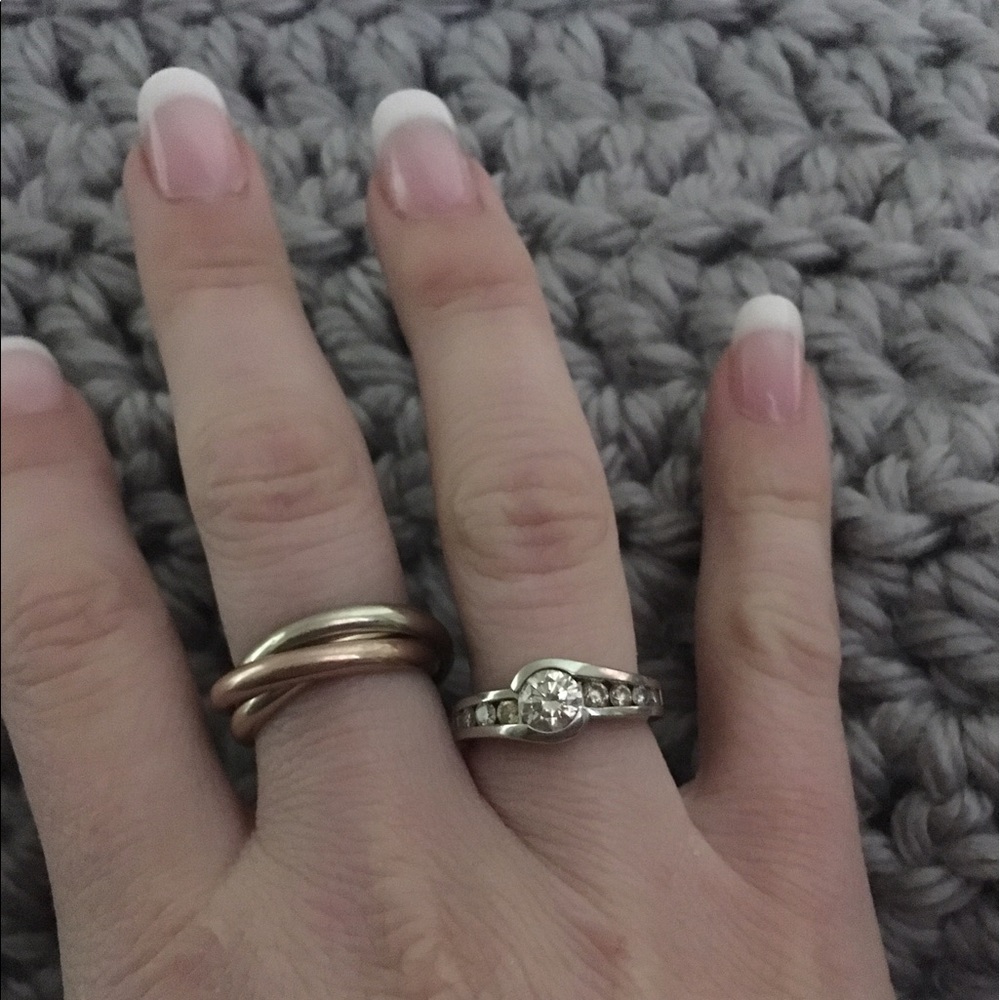 Diamond ring est 1ctw 14kt white gold
