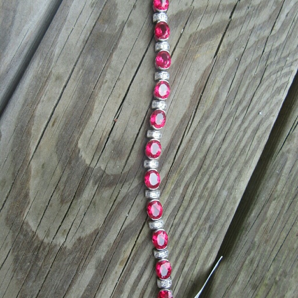 Sterling silver cubic zirconia bracelet - Picture 2 of 3