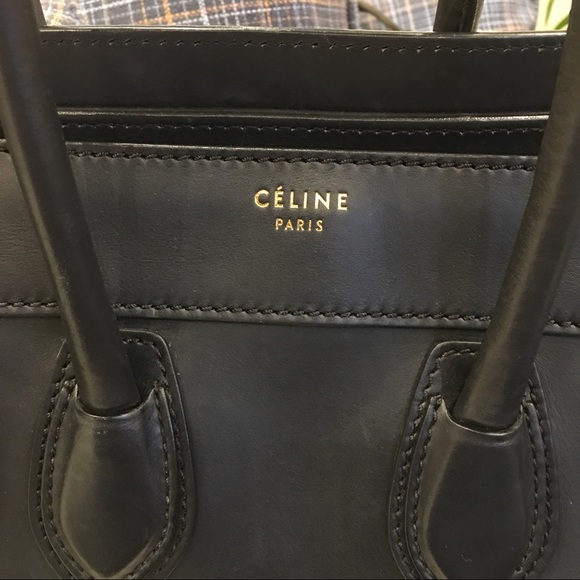 Céline micro luggage in smooth calfskin leather - Picture 2 of 8