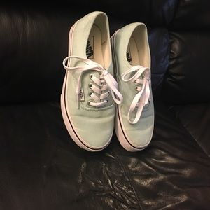 Sea foam green vans