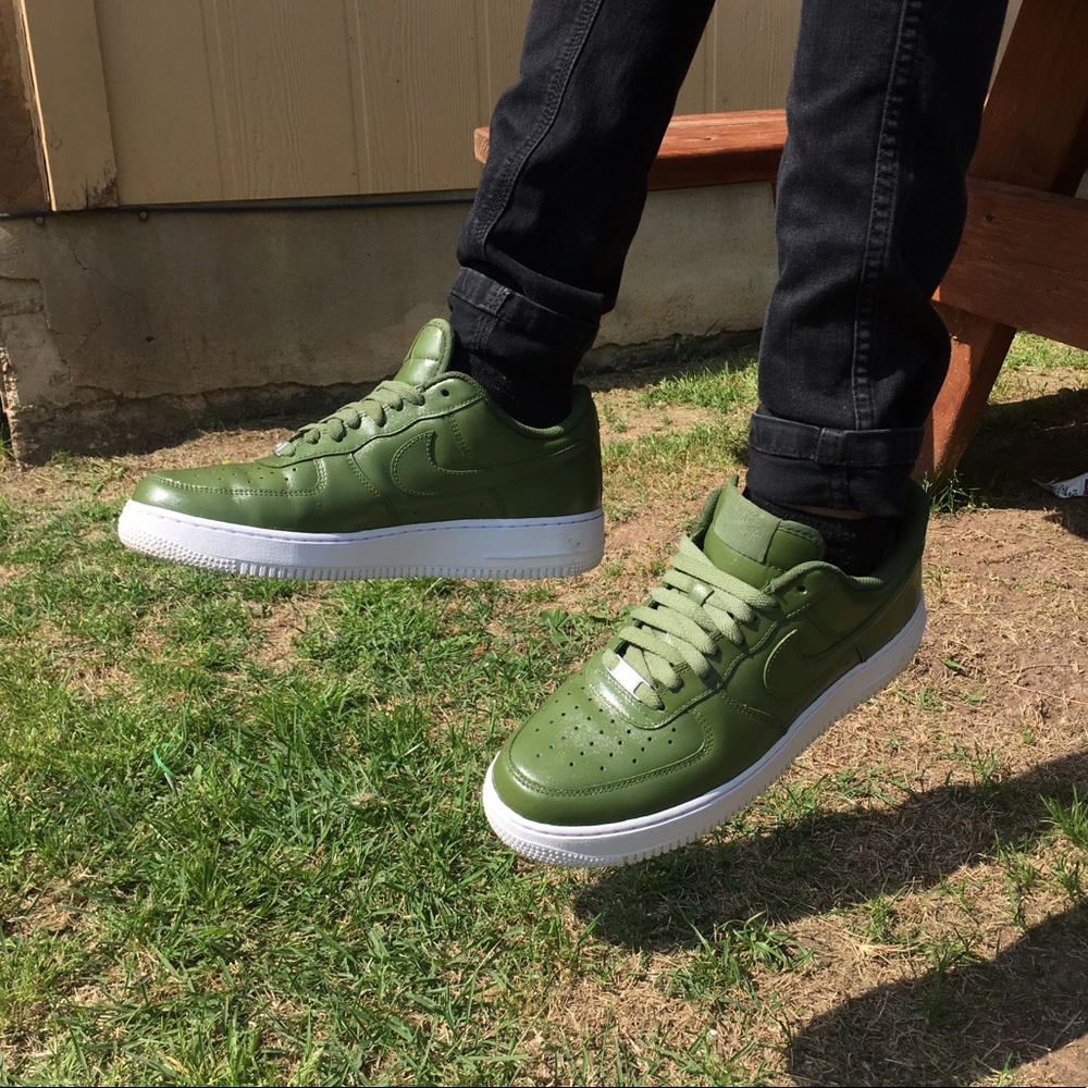 Avocado Green Nike Air Force 1s
