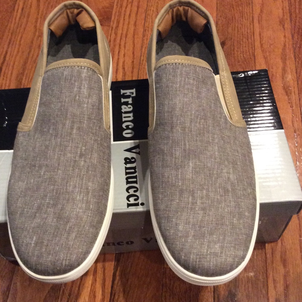 Franco Vanucci men's slip on canvas shoes