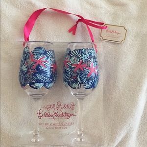 Lilly Pulitzer wine glasses