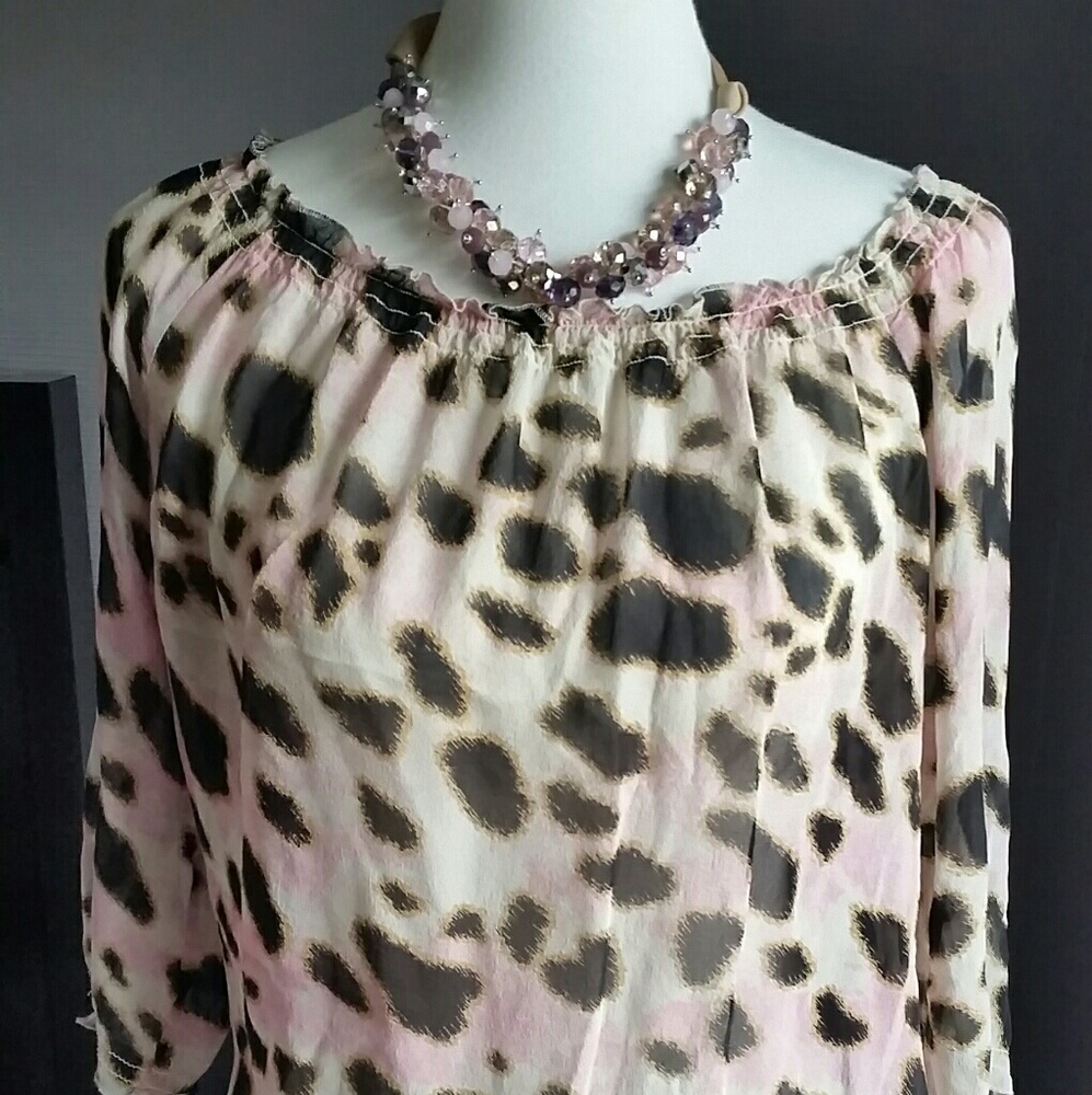 INC see through blouse