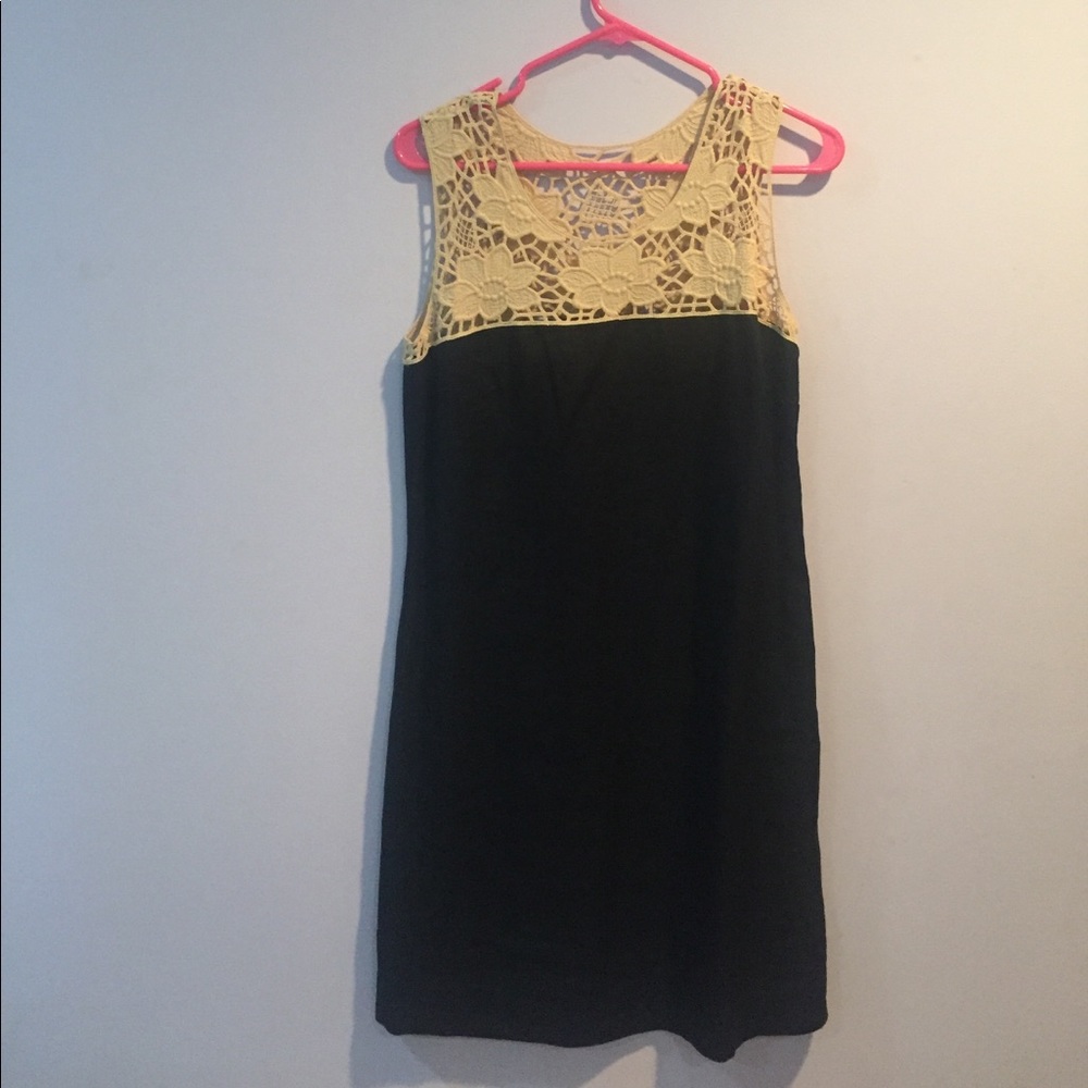 Mini black summer dress
