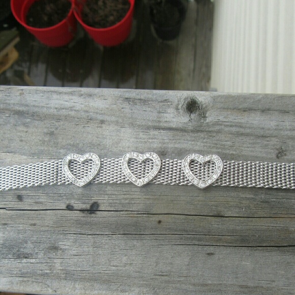 Sterling silver rhodium plated bracelet - Picture 1 of 4