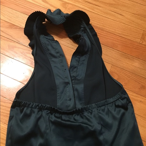 The Limited teal green silk top - Picture 3 of 3