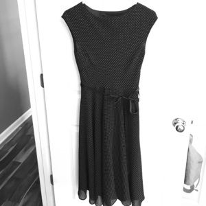 6 Audrey Hepburn Style Midi Black A-Line Dress