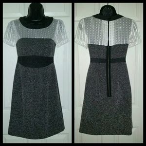 Gray tweed dress