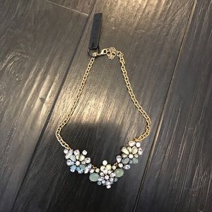 J. Crew- tags on. Teal and gold necklace