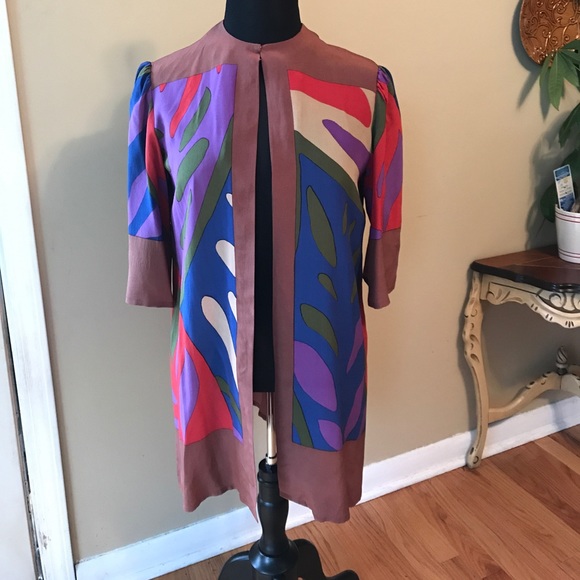 Vintage Tops - Vintage Soo Yung Lee 💯% Silk Jacket/Tunic 8