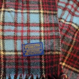 Pendleton plaid wool throw blanket