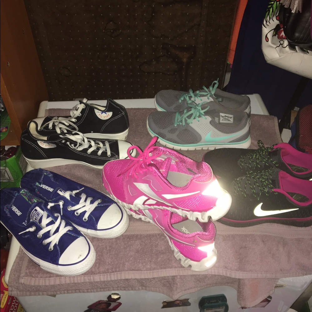 Gym shoes, converse, Nike, reeboks, coach shoes