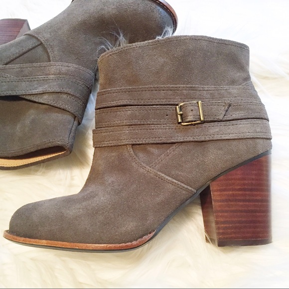 Splendid Shoes - Splendid Laventa Smoke Grey belt wrap bootie 8.5