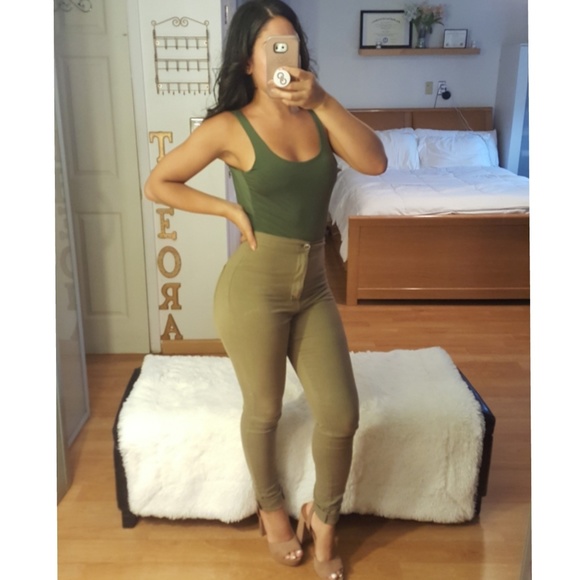 ▪LAST ONE!▪"In too Deep" Olive Bodysuit NWOT - Picture 3 of 8
