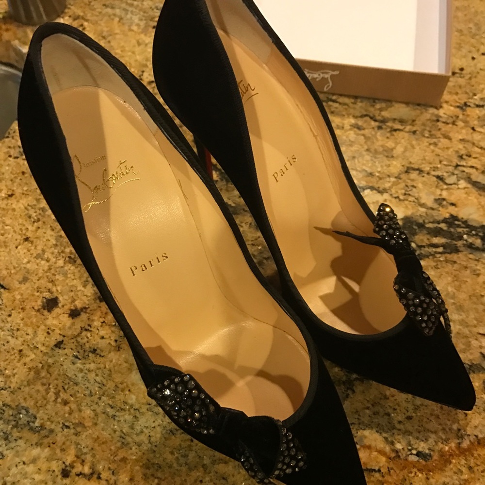 Christian Louboutin heels with bow