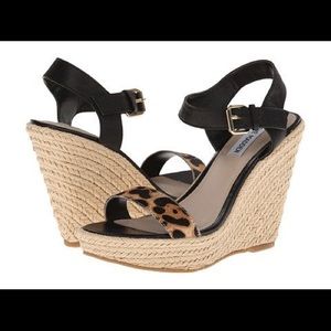 Steve Madden Leopard Detail Wedges
