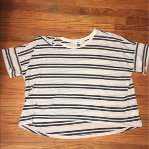 Oversized stripe top
