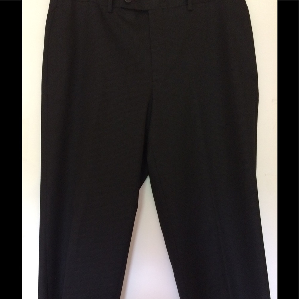 Calvin Klein Pants 34X30 Black Flat Front Trousers
