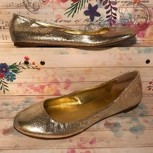 Gorgeous Jcrew Ballet Flats Gold sz 7