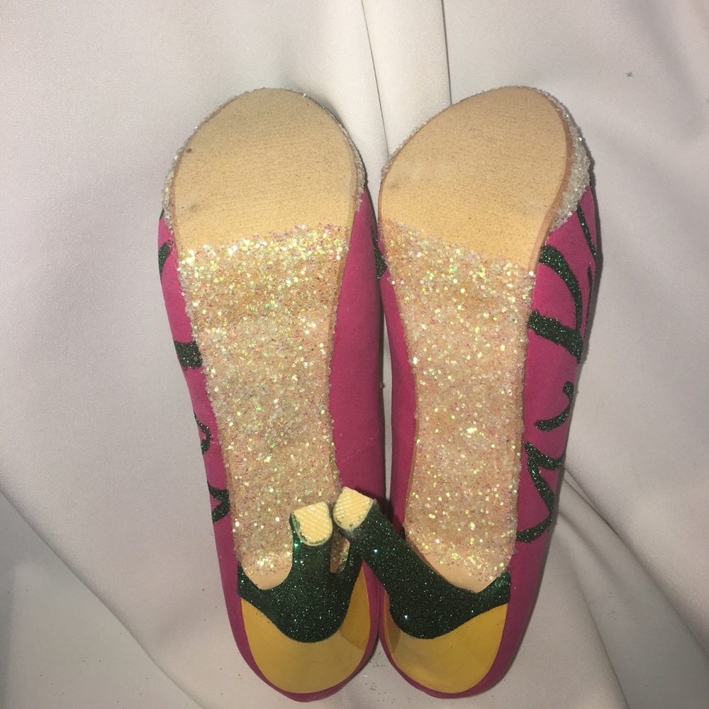 Custom One & Only Aka Color Peep Toe Glitter Pumps - image 4